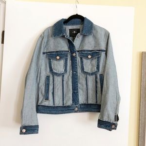 7 For All Mankind Distressed Boyfriend Jacket NWT